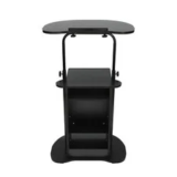 Black Adjustable Sit-to-Stand Rolling Medical Laptop Cart Desk for $66.76