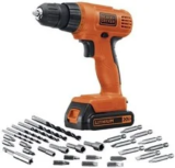 BLACK+DECKER 20V Max Cordless Drill Driver with 30 Accessories – $65.33