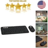 Slim Black Bluetooth Keyboard and Mouse Combo for $125.93