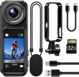 Boblov 32GB 1080P Rechargeable Touch Screen Mini Body Camera for $27.99