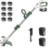 Boltarc 21V 10″ Cordless String Trimmer Kit with 2x 4.0Ah Batteries for $34.99