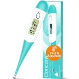 Boncare 10 Seconds Oral Thermometer with Fever Alarm for $3.99