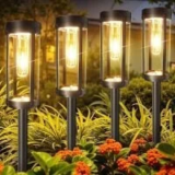 Bonlion Bright & Taller Solar Pathway Outdoor Lights (6-Pack) for $24.99