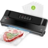 Bonsenkitchen 4-Mode Compact Food Vacuum Sealer Machine with 5 Bags for $19.94