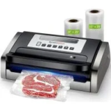 Bonsenkitchen VS4100 Vacuum Sealer with Hose & 2x 20ft Bag Rolls – $55.99 ($51 Off)
