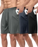 3-Pack BOOJO Men’s Athletic Workout Shorts for $14