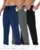 3-Pack BOOJO Men’s Sweatpants with Pockets (Large) – $26