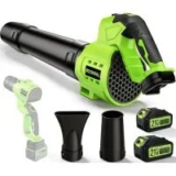 Boompal 550CFM 6-Speed Cordless Leaf Blower Kit with 2 Batteries for $49.59