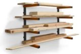Bora Portamate PBR-0410 Wood Organizer & Lumber Storage 4-Level Metal Wall Rack – $24