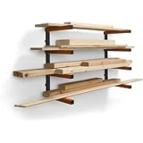 BORA Wood Storage Rack Wall Mount (PBR-0410) – $21.52 ($44.99 List Price)