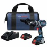 Bosch GSB18V-755CB25 18V Brushless Hammer Drill Kit with 2x 4.0Ah Batteries – $180.95