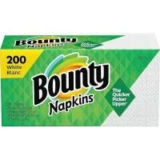 Bounty White Paper Napkins (200-Sheets) – $2.97