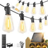 Brightown 52′ Waterproof Solar String Lights w/ Remote – $12.80 (Clip On-Page Coupon)