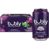 bubly Blackberry Sparkling Water 8-Pack for $3.21