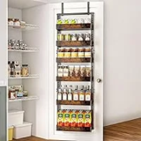 Bukfen 6-Tier Over the Door Pantry Organizer with Wooden Baskets for $35.99