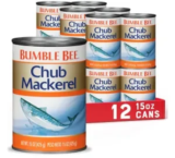 12-Pack Bumble Bee Canned Chub Mackerel for $18