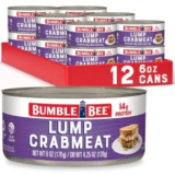 12-Pack Bumble Bee Lump Crab Meat (6oz Cans) – $31 at Amazon