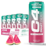 C4 Smart Energy Drink, Watermelon Burst, 12 Oz Cans (12-Pack) – $13.99 ($22.49 Original)