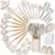 43-Piece Cacoles Wood Handle Silicone Cooking Utensils Set (White/Khaki) – $20