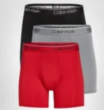 Calvin Klein Men’s Cotton Stretch Boxer Briefs (3-Pack) for $13.69