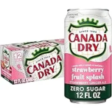 12-Pack Canada Dry Fruit Splash Strawberry Ginger Ale Zero Sugar Soda for $5.00