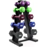 Cap Barbell Neoprene Coated Dumbbell Weights Set (100lb, 5 Pairs) for $109.99