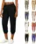 Women’s Dressy Linen Capri Pants with Elastic Waist for $9.99