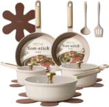 Carote 14-Piece Ceramic Nonstick Cookware Set for $66.99
