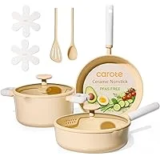 CAROTE 9-Piece Nonstick Ceramic Cookware Set for $29.99