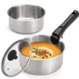 Carote 4-Piece Stainless Steel Saucepan Set for $9.99