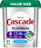 Cascade Platinum 71-Count Dishwasher Pods (3-Pack) for $44.95