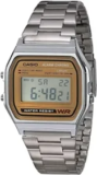 Casio A158WEA 33mm Digital Quartz Watch with Stainless Steel Band – $22