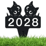 Cat Metal Address Plaque with Stake for $9.49