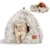 CATISM 2-in-1 Foldable Cat Cave Bed with Washable Pillow for $14