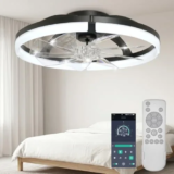 20-Inch Ceiling Fan with Lights – 6 Speeds, 3 Light Colors for $41.59