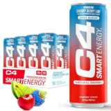 Cellucor C4 Smart Energy Drink, Cherry Berry Lime (12 oz, 12-Pack) – Only $14.24 at Amazon