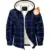 Ceoutdoor Men’s Flannel Sherpa Plaid Winter Zip Up Hoodie for $19.99