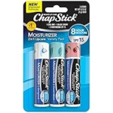 3-Pack ChapStick Moisturizer 2-in-1 Lipcare SPF 15 Variety Pack – $2.71
