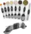 ChefAide Stainless Steel Magnetic Measuring Spoons Set – 8 Pieces for $6.29