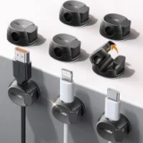 Chfeila Dual Spring & Clasp Secure Cord Organizer (8-Pack) for $3.98