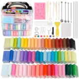 CiaraQ Polymer Clay Starter Kit, 60 Colors, 4.7lb for $13