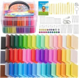 CiaraQ Polymer Clay Starter Kit – 2.8lb, 50 Colors for $8.55