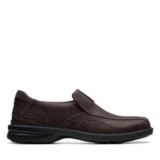 Clarks Gessler Step Brown Leather Casual Loafers for $39.99