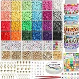 6000+ Piece Clay Bead Bracelet Making Kit for Jewelry – $5.98 at Amazon