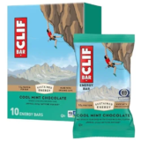10-Pack Clif Bar Energy Bars – Cool Mint Chocolate with Caffeine for $8.49