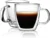 2-Pack CNGLASS 5.4oz Insulated Espresso Glass Mugs for $9.99