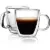 CnGlass 2-Pack Insulated Espresso Glass Mugs 5.4oz for $9.99