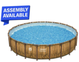 Coleman Power Steel 22 ft x 52 in Round Metal Frame Pool Set for $398 $398.00
