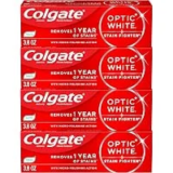 Colgate Optic White Stain Fighter Whitening Toothpaste 4-Pack for $8.97