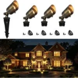Coloer 480-Lumen Brass Waterproof Outdoor Spotlights (4-Pack) for $54.99
